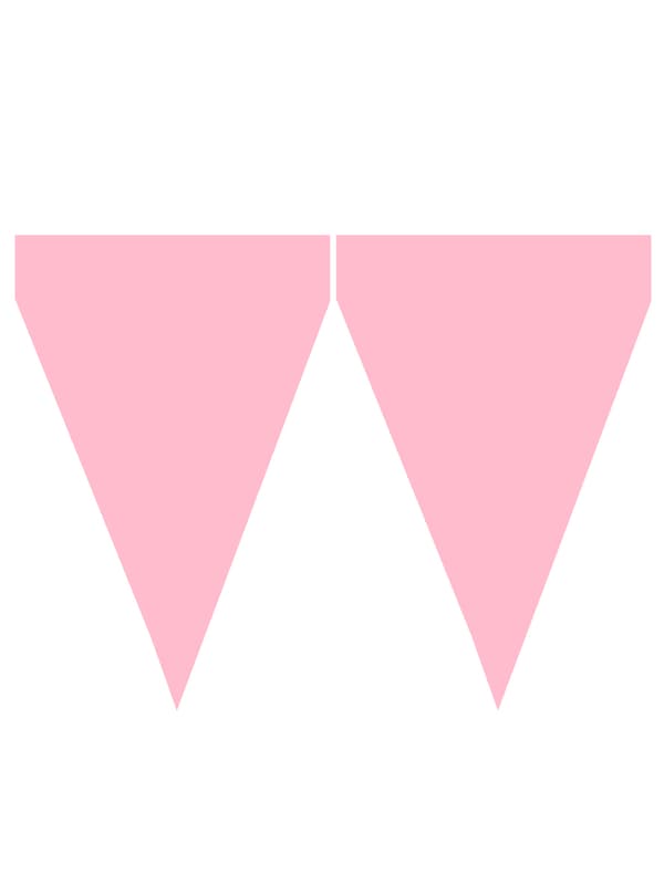 FUNIDELIA 1 Banner med Lysrosa flagg - Standard farger til dame og mann - 0
