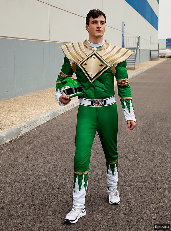 FUNIDELIA Grønn Power Ranger Kostyme til mann - Grønn
