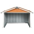 Miniatyrbillede 4 af 10: vidaXL garage til robotplæneklipper 92x97x63 cm galvaniseret stål brun