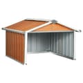 Miniatyrbillede 1 af 10: vidaXL garage til robotplæneklipper 92x97x63 cm galvaniseret stål brun