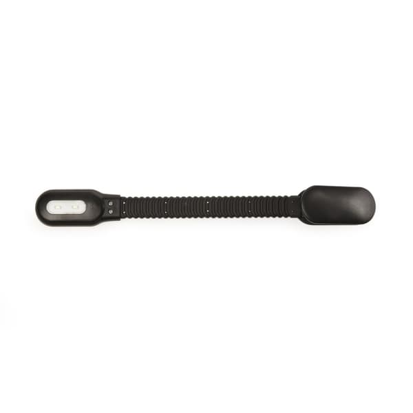 Boklampe Oppladbar Klemfeste LED Sort