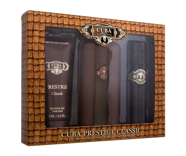SET CUBA ORIGINAL Prestige Classic EDT spray 90ml + SHOWER GEL 200ml + AS spray 100ml
