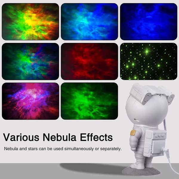 Galaxy Lamp - Nebula Star Projector med fjernbetjening