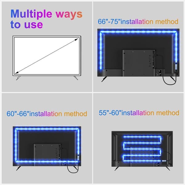 INF 20 meter LED lyslist / lyslist med 5050 RGB LED lys 0