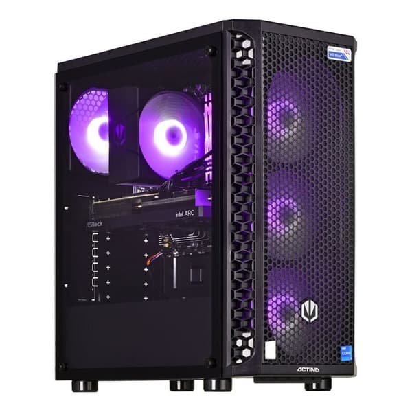 Pöytä-PC Actina KOMACNGIP0075 AMD RYZEN™ 7 5700X3D 32 GB RAM 1 TB SSD NVIDIA GEFORCE RTX 4060 TI musta