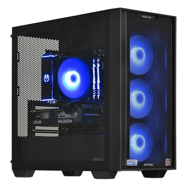 Pöytä-PC Actina KOMAAAGIP1386 AMD Ryzen 5 3600 16 GB RAM 1 TB SSD AMD Radeon RX 6600 musta