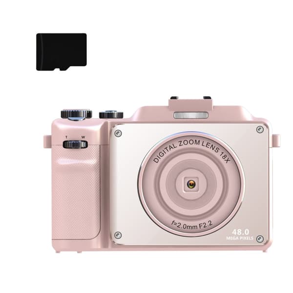 INF Digitalkamera 4K/48MP/18X digital zoom/autofokus/dubbelkamera 32GB minneskort