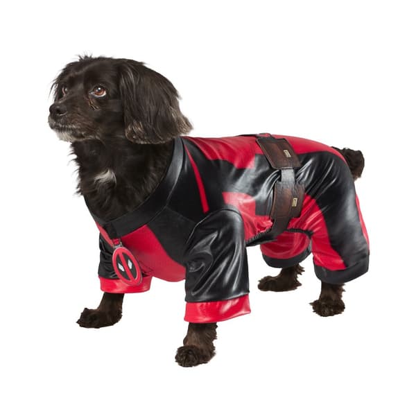 Deadpool Dogpool Pet Costume Red/Black S