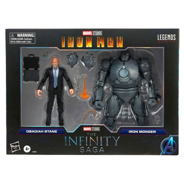 Marvel Ja Iron Monger Iron Man The Infinity Saga Legends Iron Man Obadiah Stane 15 Cm Musta