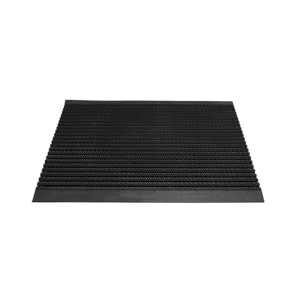 Dörrmatta Utomhus 61,5 x 91,5 cm - Borstmatta - Gummi - Svart
