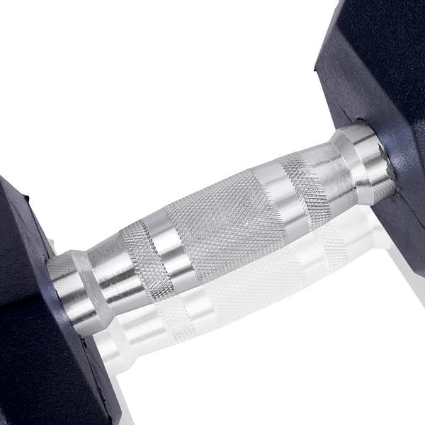Håndvægt 15 kg - Hexagon - Sort - Gummi