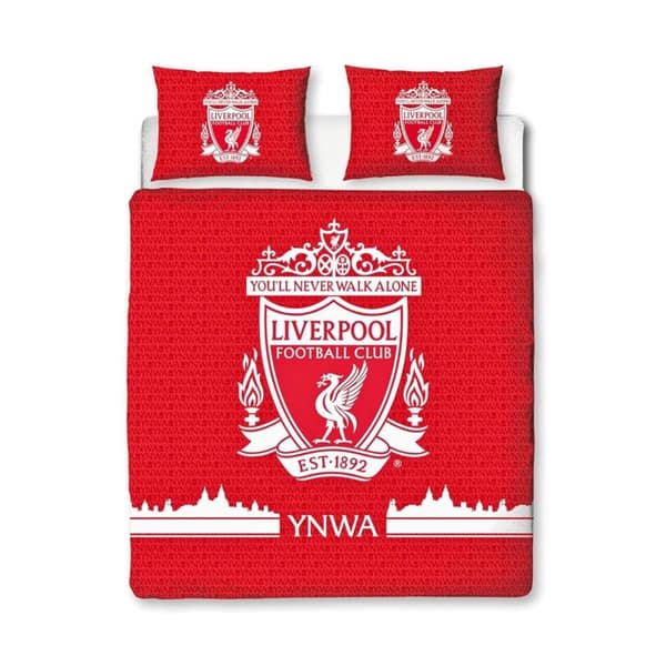 Liverpool FC Tone Duvet Cover Set Red/White Double