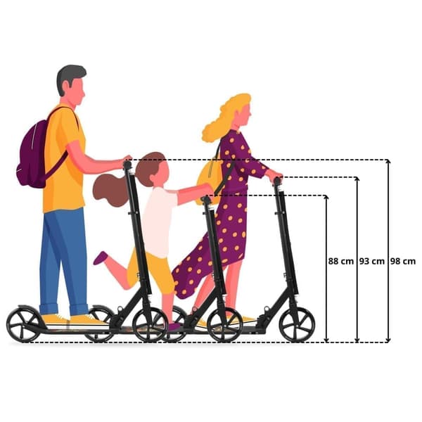 HyperMotion tohjulet scooter VIBE til børn 7+ og unge, maksimal belastning op til 100 kg
