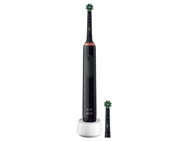 Oral-B Pro 3 Pro3 3000, Voksen, Roterende vibrerende Tannbørste, Daglig stell, Sensitiv / Myk, Whitening, Sort, 2 min, Sort
