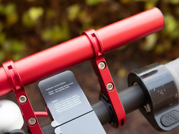 Aluminium styrholder til cykel / Xiaomi M365/ Pro scooter - rød