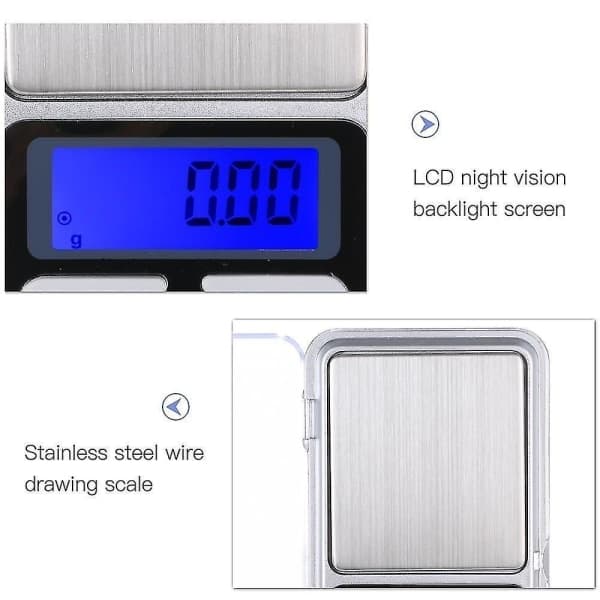 Pocket Scale, Digitalvåg i fick format, Smyckes våg 0,01 - 200g