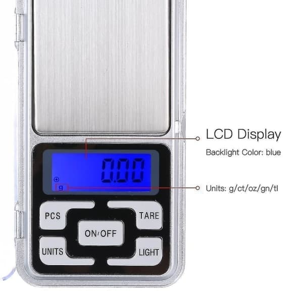 Pocket Scale, Digitalvåg i fick format, Smyckes våg 0,01 - 200g