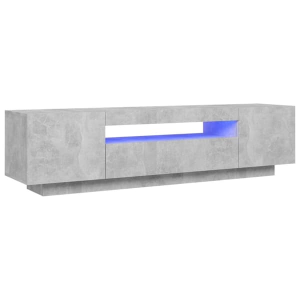 vidaXL tv-skab med LED-lys 160x35x40 cm betongrå vidaXL tv-skab med LED-lys 160x35x40 cm betongrå
