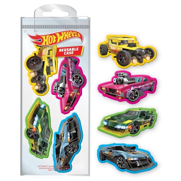 Hot Wheels Viskelæder (pakke med 4 stk.) Multicoloured One Size