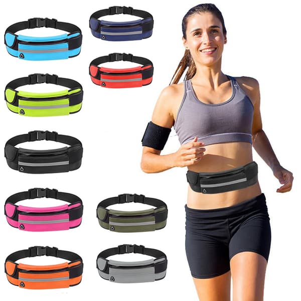 Treningsbag / Midjepose / Sportsbelte Svart - 9 Farger Svart