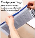 Miniatyrbillede 3 af 5: INF Zip-poser til A4-dokumenter 12-pak Hvid