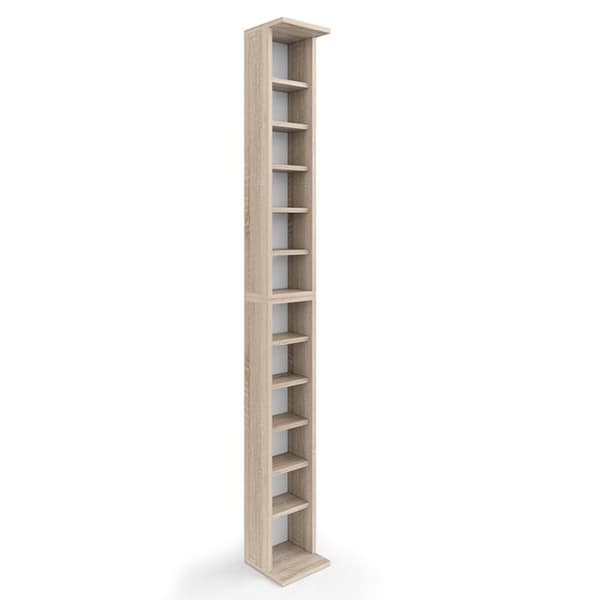 Vicco CD-hylla, Sonoma, 21 x 183,6 cm Set om 2