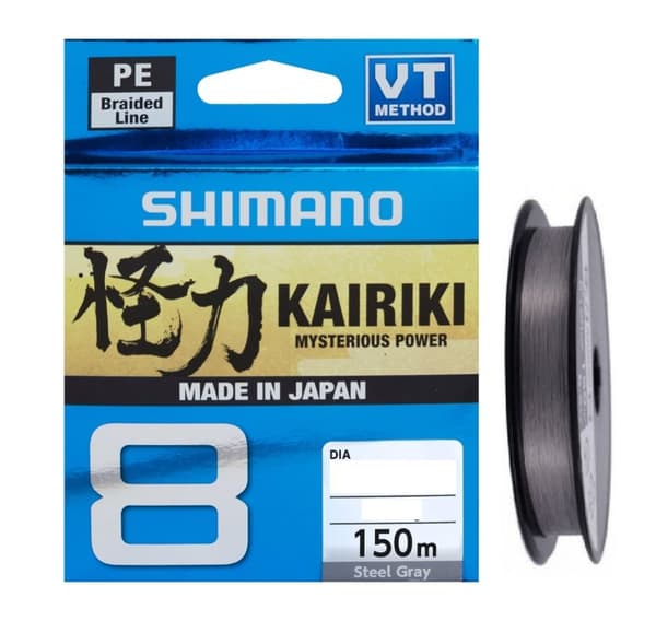 Shimano Kairiki 8 PE Stålgrå 150m 0,160mm 10,3kg