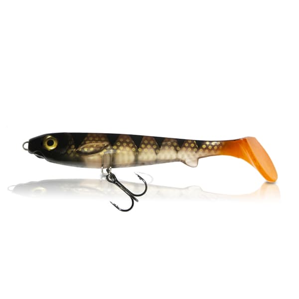 EJ Lures Flatnose Shad Jr Transparent Perch With Stinger 15cm, 2-pack
