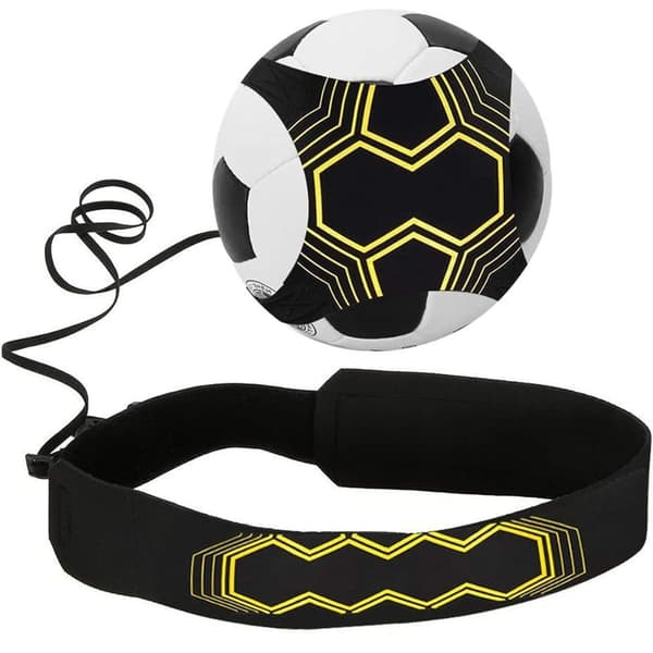 Elastisk treningsbånd for fotball - Gul/Svart Elastisk treningsbånd for fotball - Gul/Svart
