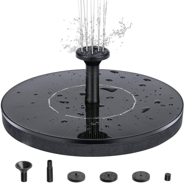 INF Vattenfontän solcellsdriven 16 cm Svart INF Vattenfontän solcellsdriven 16 cm Svart