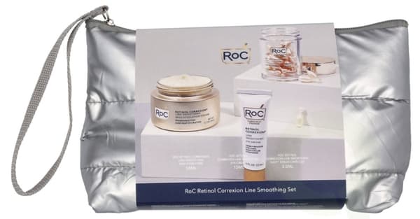 ROC Retinol Correxion Line Black Friday-sett 68,5 ml Retinol Correxion Line smoothing Night Serum Capsules - 3,5 ml, Retinol Correxion Line smoothing
