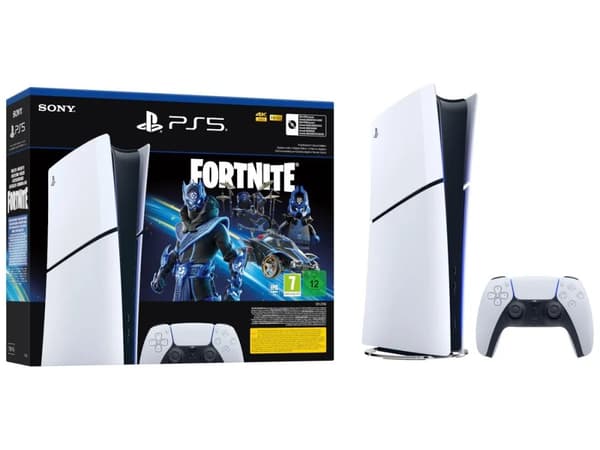 Sony PlayStation 5 Slim Fortnite bundle, PlayStation 5, Black, White, 16384 MB, GDDR6, 448 GB/s, AMD Sony PlayStation 5 Slim Fortnite bundle, PlayStation 5, Black, White, 16384 MB, GDDR6, 448 GB/s, AMD
