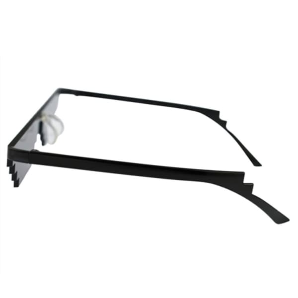 Black Thug Life Glasses Meme aurinkolasit Pixel Black