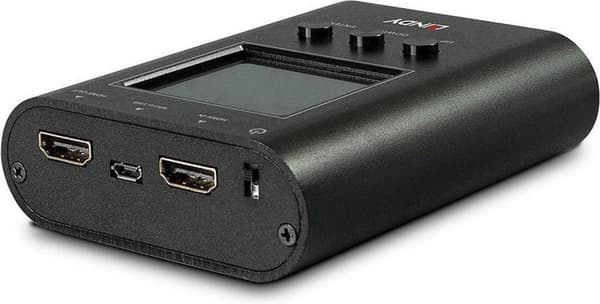 Lindy HDMI 2.0 18G signaalianalysaattori ja -generaattori - HDMI-testisignaalin generaattori/analysaattori