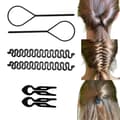 Miniatyrbilde 1 av 4: 6x Hair Topsy Bun Braid hårstilverktøy