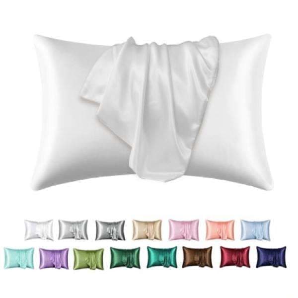 Satin örngott - Kuddfodral - 50 x 66cm - 2-pack Vin, röd