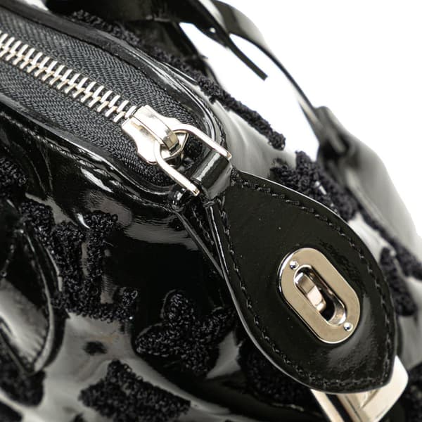Pre-owned Louis Vuitton Monogram Fascination Lockit Frame BB Black