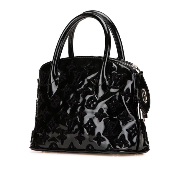 Pre-owned Louis Vuitton Monogram Fascination Lockit Frame BB Black