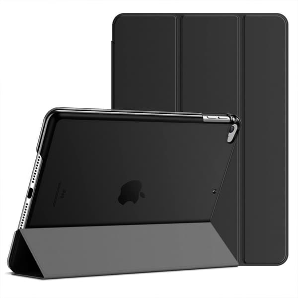 Trifold kotelo jalustalla iPad Mini 4 / Mini 5 -laitteille - musta Trifold kotelo jalustalla iPad Mini 4 / Mini 5 -laitteille - musta