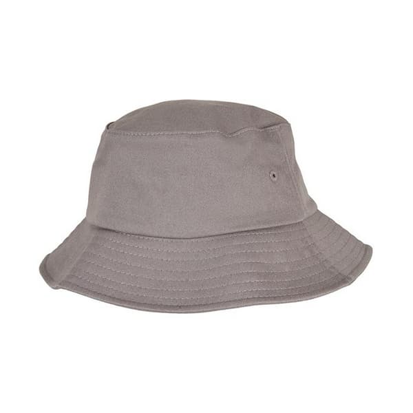 Yupoong Childrens/Kids Flexfit Cotton Twill Bucket Hat Grey One Size