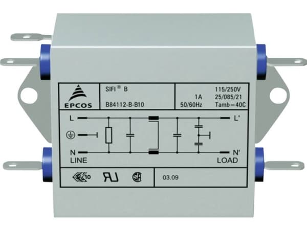 Tdk Noise Filter B84112bb30 Flame Retardant 250 V/Ac 3 A 10 Mh Lxlxh 76.5