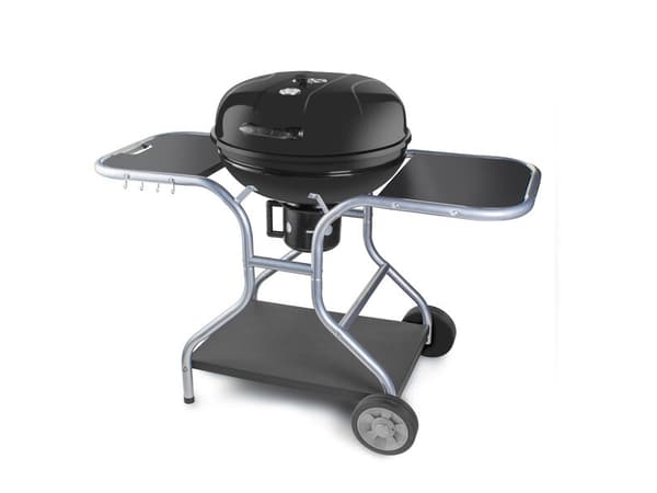 Fieldmann FZG 1014, Grill, Kull (drivstoff), Grid, Sort, Rustfritt stål, 2 hjul, 4 ben Sort, Rustfritt stål