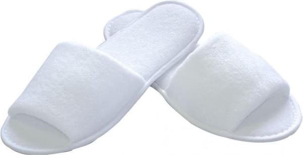 Tossut CLASSIC avoimen nenän liukastumista estävät tossut - 1 pari - Hotelli Sauna Wellness - yksi koko - pituus 29,5 cm