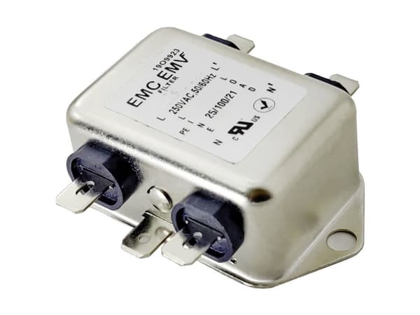 Yksivaiheinen EMI-suodatin Akyga EMC EMV EN2030-3-F 3A 120-250VAC 50/60Hz