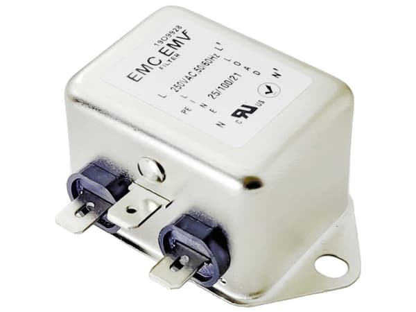 Yksivaiheinen EMI-suodatin Akyga EMC EMV EN2090-3-F 3A 120-250VAC 50/60Hz