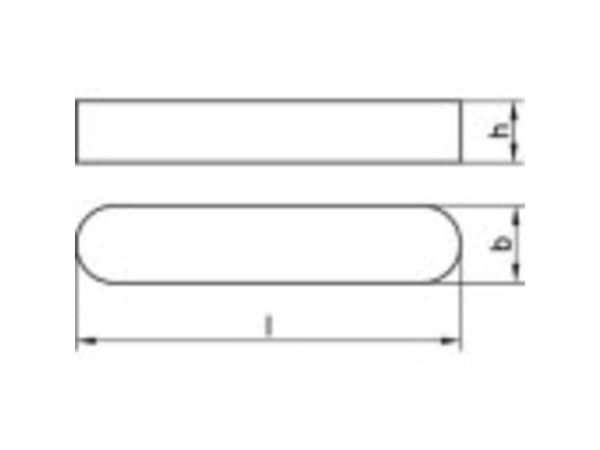 TOOLCRAFT TO-9979128 Loppipyrstöjouset DIN 6885 Teräs 5 kpl
