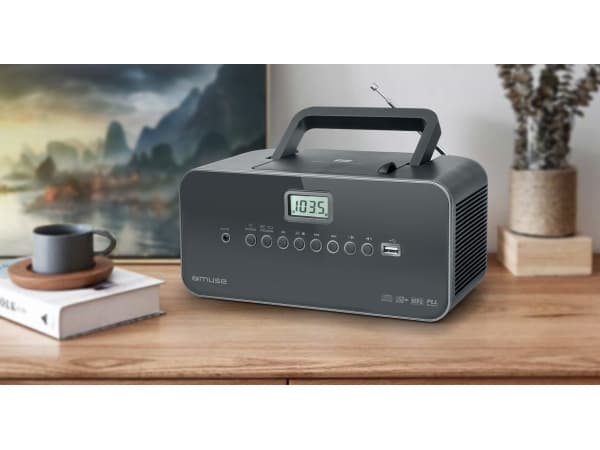 Muse M-28 DG, 1,4 kg, Musta, Kannettava CD-soitin