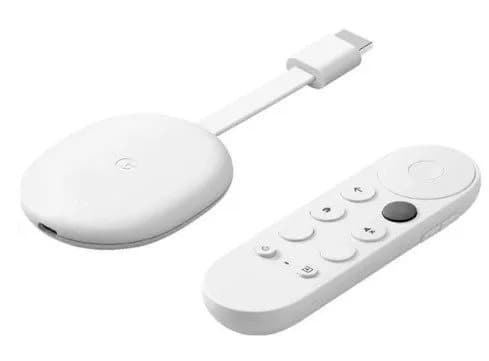 Google Chromecast 4 Google TV Sky Blue -laitteella