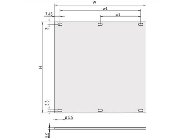 Schroff 30847463 Etupaneeli 2 kpl