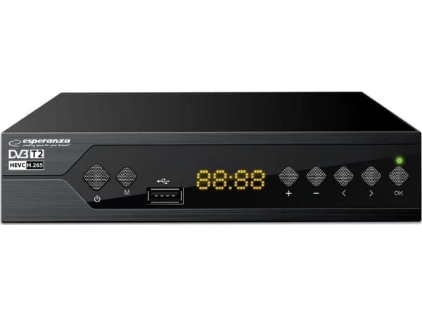 EV107R Esperanza digitaalinen vastaanotin dvb-t2 h.265 / hevc ev107r ev107r